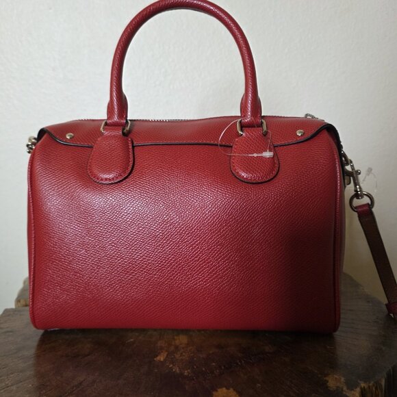 Coach x Peanuts Snoopy Mini Bennett Satchel Bag Red Leather F37272 NWOT Limited - Picture 9 of 16